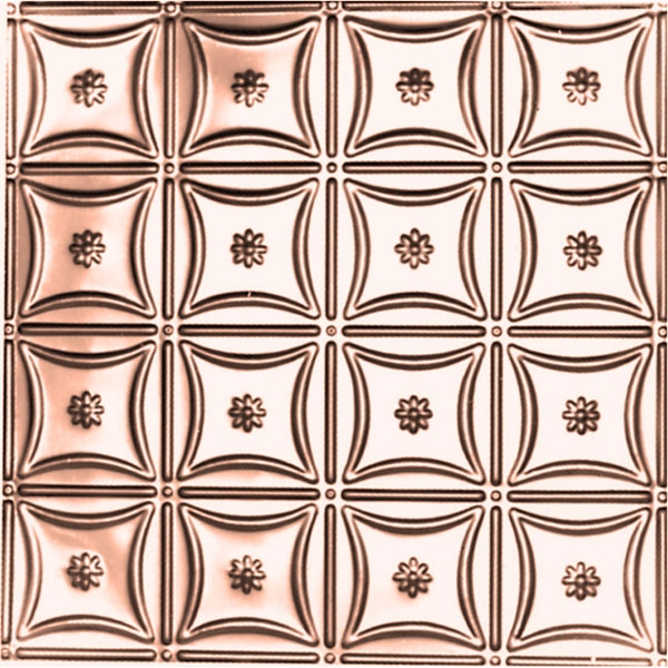 6" Pattern Repeat Tin Ceiling Tiles - Decorative, Drop, and Nail Up Options